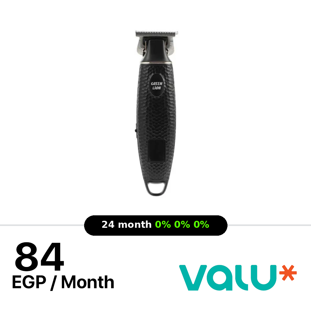 Green Lion Professional Hair Clipper | 1400mAh Rechargeable Black