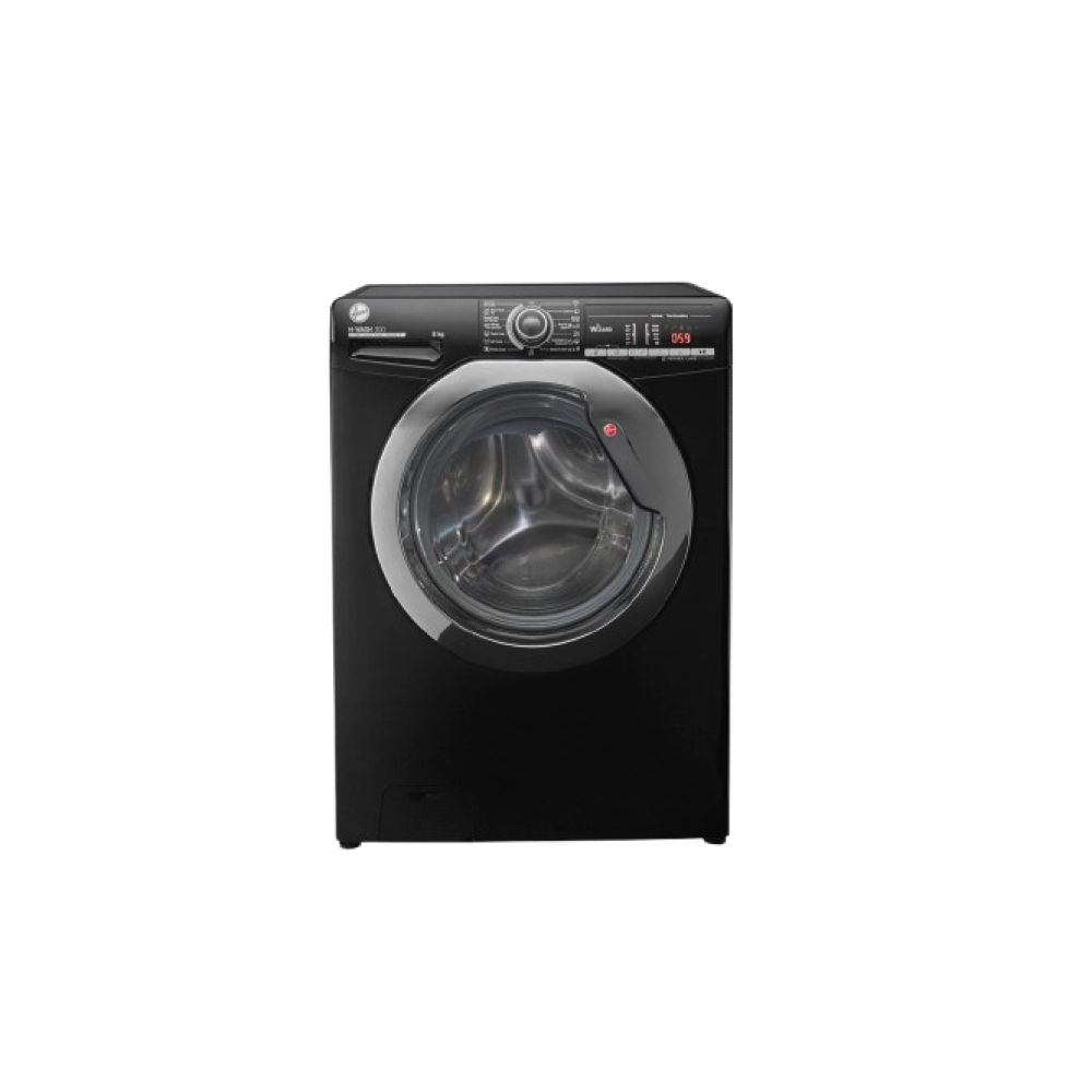HOOVER Washing Machine Fully Automatic 8 Kg Black H3WS383TAC3B-ELA
