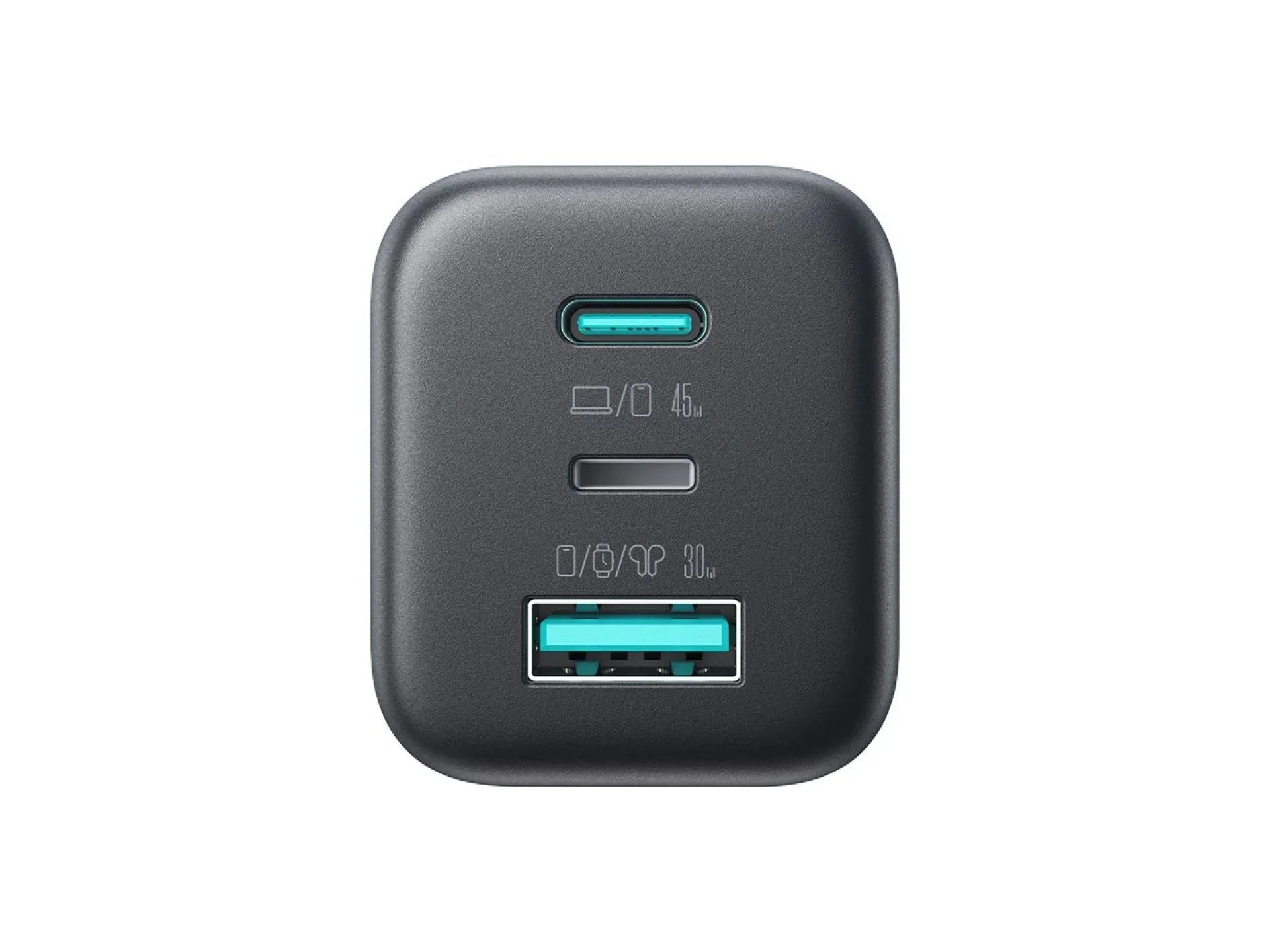 JOYROOM JR-TO1 GaN 45 USB-C Lightning USB-A Wall Charger - Black - XPRS