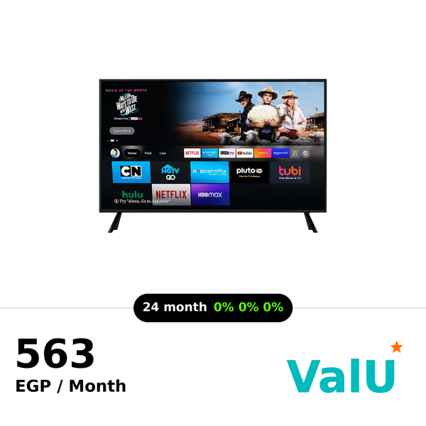 Pluto 43" Smart WebOS Shatter-Resistant TV With Built In Receiver - KFD43WG-N248
