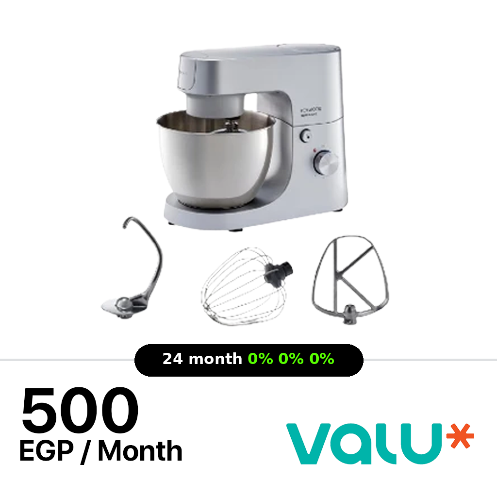 <tc>عجانة Kenwood Stand Mixer بسعة 5 لتر، قوة 1400 واط – لون فضي – موديل KHH05.000SI</tc>