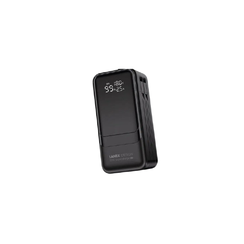 Lanex LP35 Power Bank 20000 mAh 65w Dual Built In Cable - Black