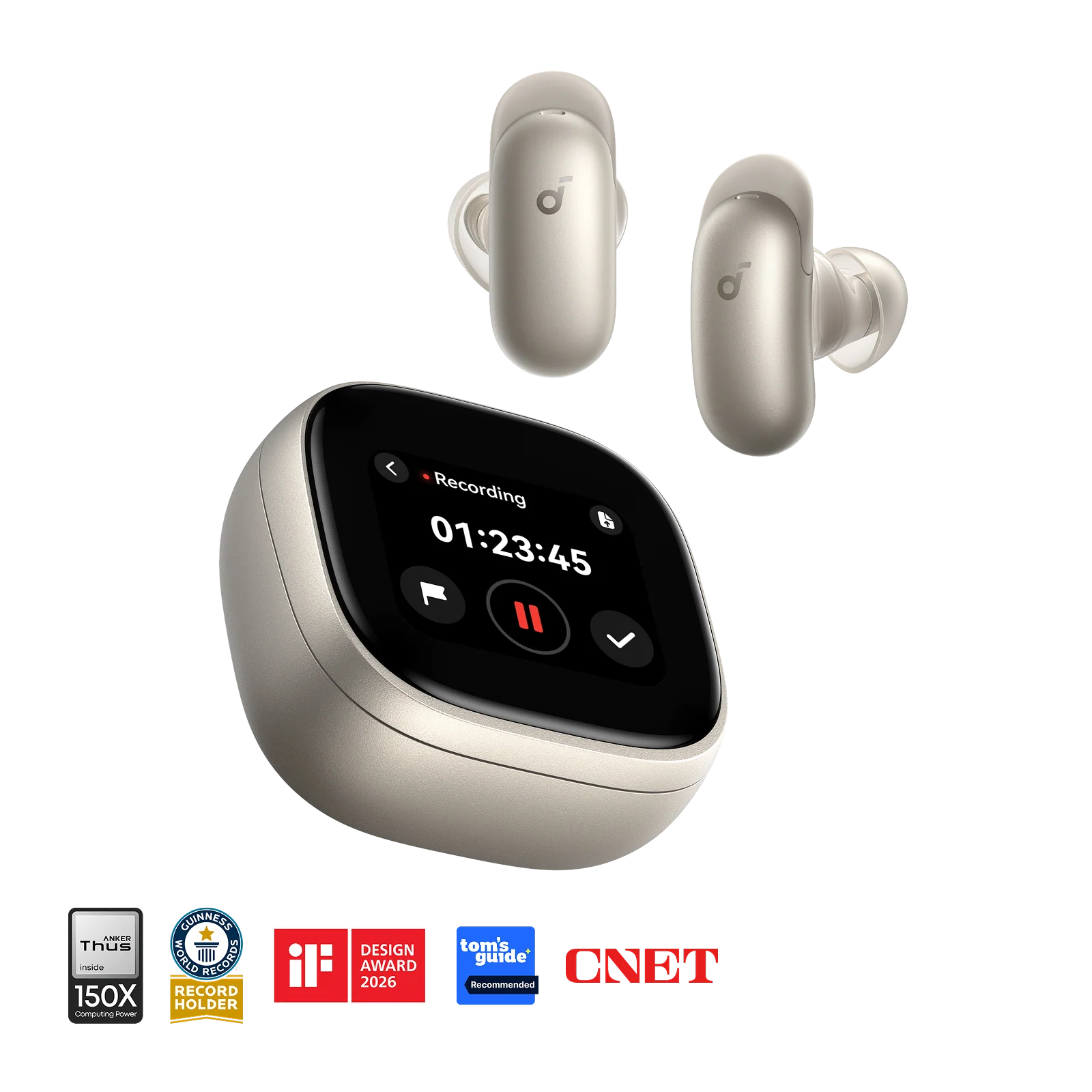 Anker Soundcore Liberty 5 Pro Max | Earbuds with AI Note-Taker Smart Case (Preorder)
