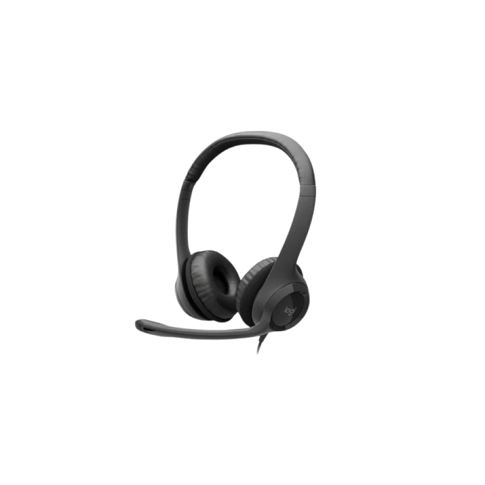 Logitech H390 USB Computer Headset - Black