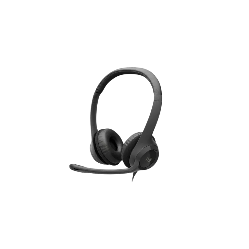 Logitech H390 USB Computer Headset - Black