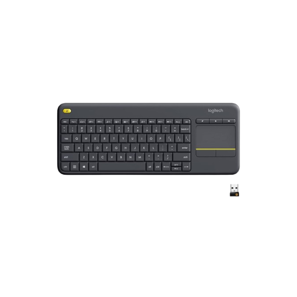 Logitech K400 Plus Wireless Touch Keyboard - Black
