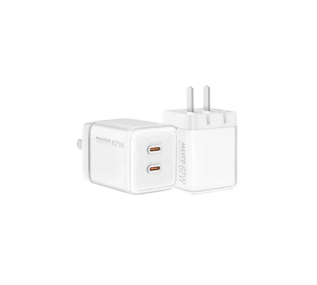 Maxco 67w GaN Fast Charger - White