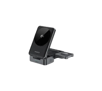 Maxco MW13 Wireless Charger Magnetic 3 In 1 - Black