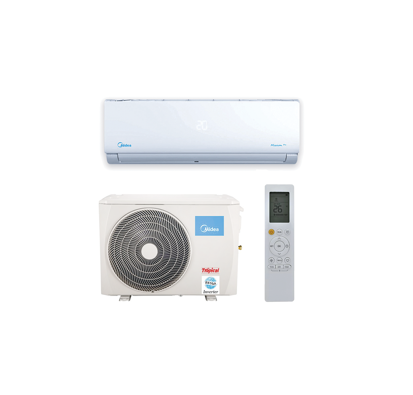 Midea Mission Inverter 5HP Cool & Heat Split AC – M1SABT-36HRDNF-Q8