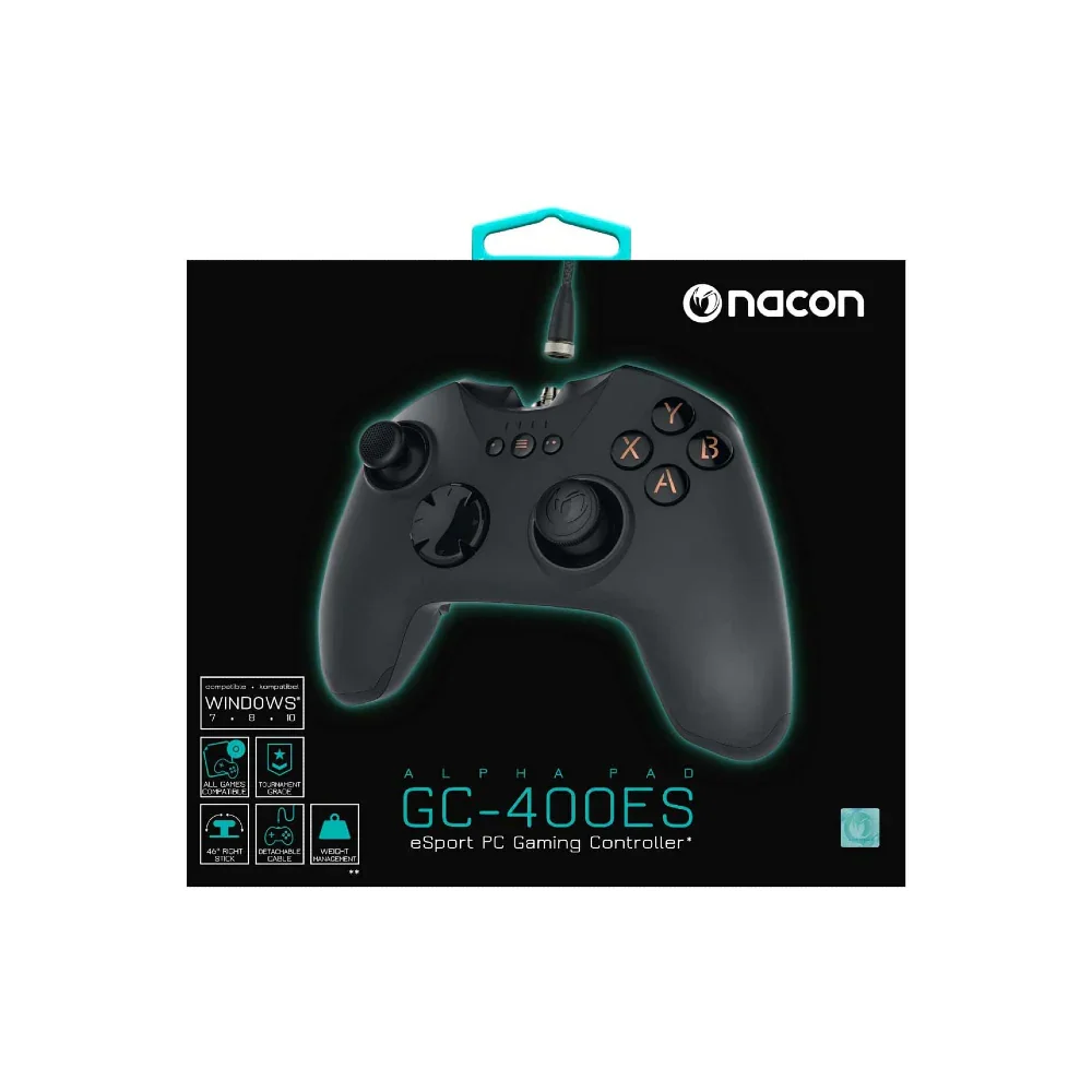Nacon GC-400ES eSport Wired PC Gaming Controller - Black xprs 2