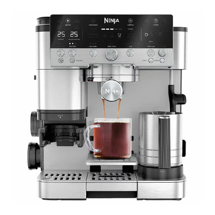 Ninja Luxe Manual Espresso Machine - Stainless Steel - ES601ANZ