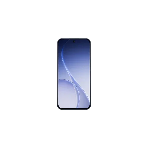 Modern Oppo Reno 15F with full-screen display and centered front camera on white background