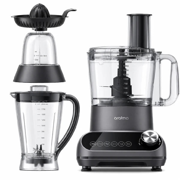 Oraimo OmniBlend2 21000 RPM Speed 5-in-1 Blender - OBL-881A - Gray