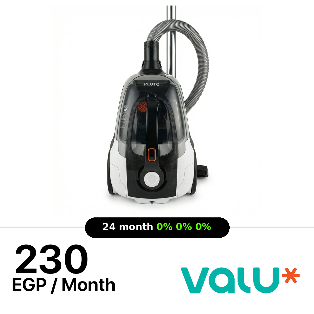 <tc>مكنسة كهربائية بلوتو 2000 واط سعة 2 لتر - أسود × أبيض - PL-VC2002L</tc>