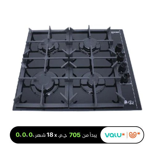 Purity Built-in Gas Hob 4 Eyes 60 Cm Heavy Duty Grids HPT602G