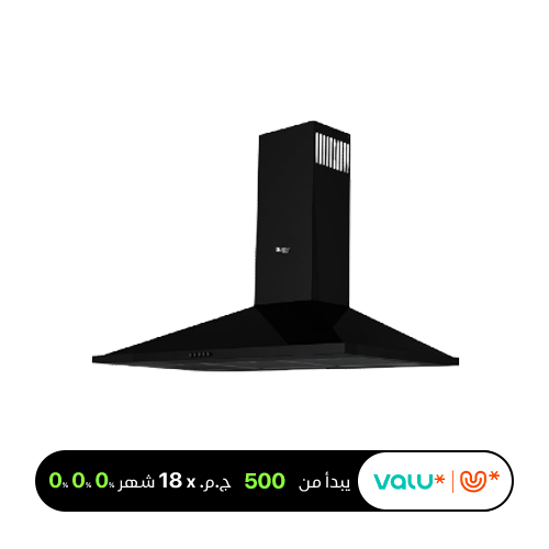 Purity Cooker Hood 90 CM 1000 M³/H 3 Speeds Black ETO PRO PLUS BL 90