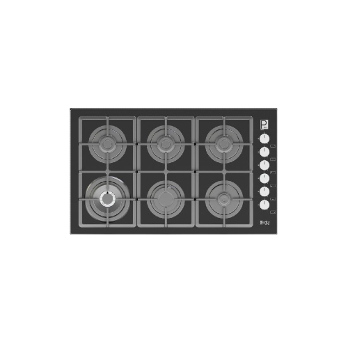Purity Built-in Gas Hob 90 CM 5 Burners Heavy Duty Holders HPT903G