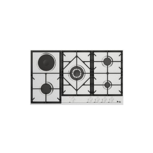 Purity Built In Gas Hob 4 Gas Burner + 1 Electric Burner Heavy Duty Grids HPT909ES