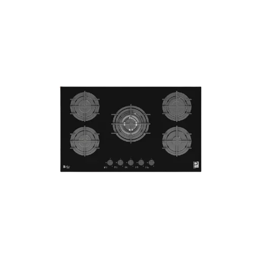 Purity Built In Gas Hob 5 Eyes Heavy Duty Grids 90 CM - Glass Black - HPT911G - XPRS