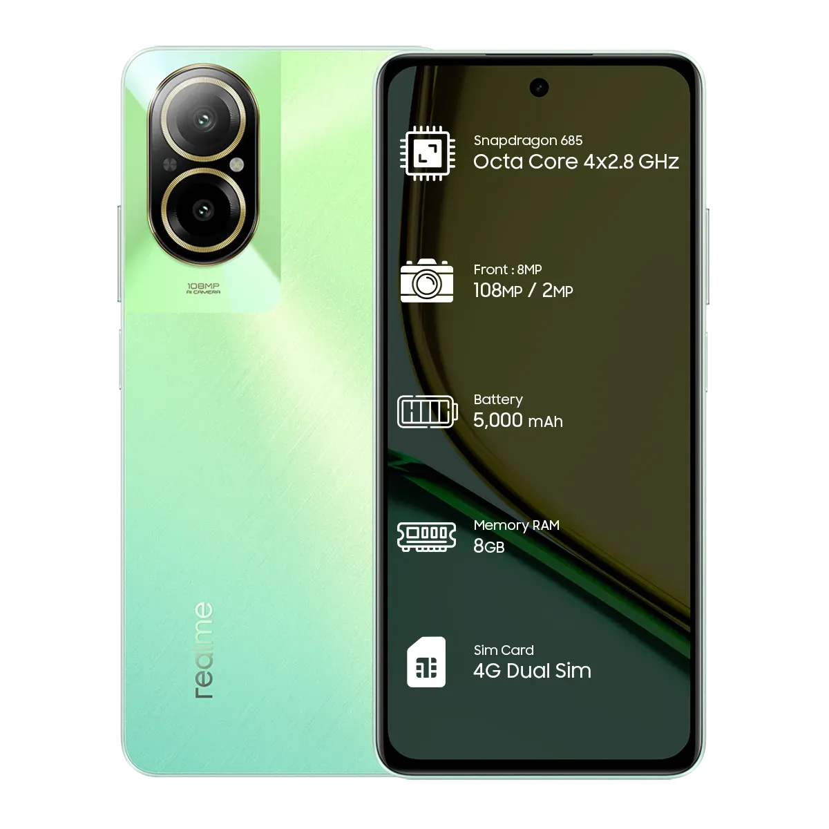 Realme C67 8GB RAM - تخزين 256 جيجا بايت - العرض التوضيحي