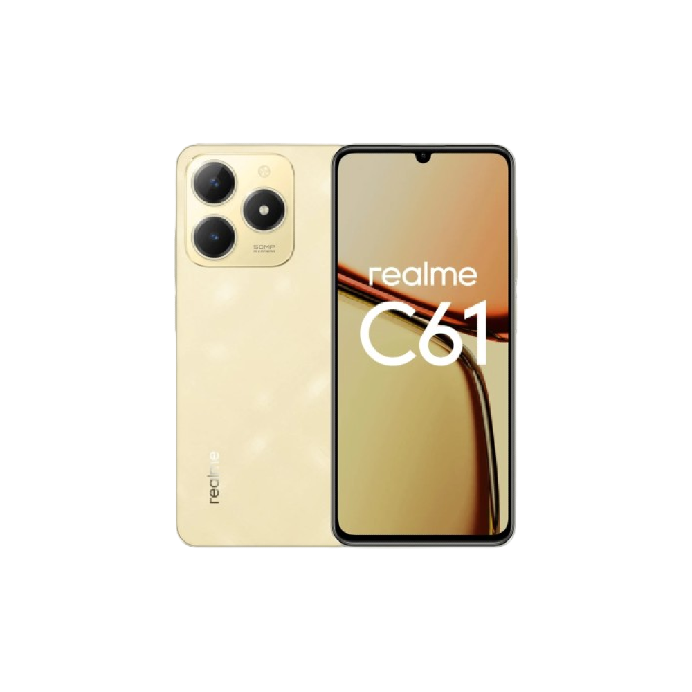 Realme C61, gold color