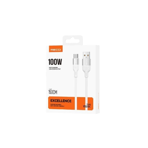 Recci RS22C – 100W Super Fast Charging USB to Type-C Cable xprs