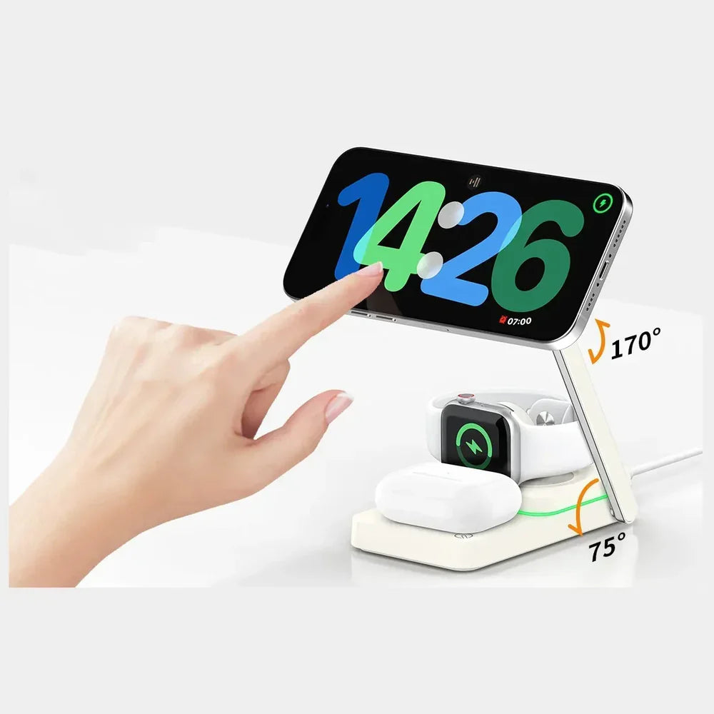 Recci 3 in 1 Magnetic Wireless Charger RCW 48