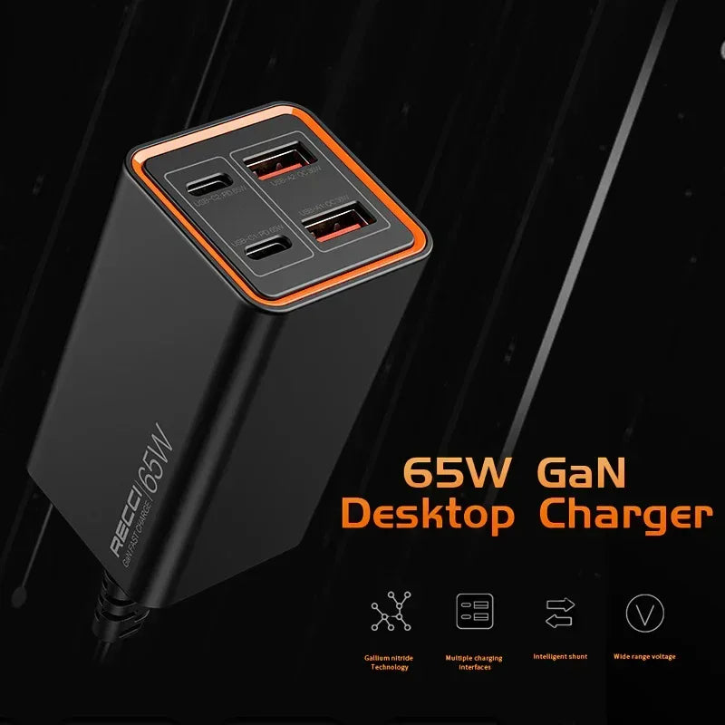 Recci GaN 65W Fast Charge Desktop Charger RC37 xprs 2