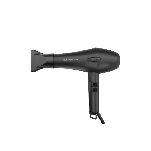 Rush Brush D3 Turbo Dryer, 3 Heat & 2 Speed - Black
