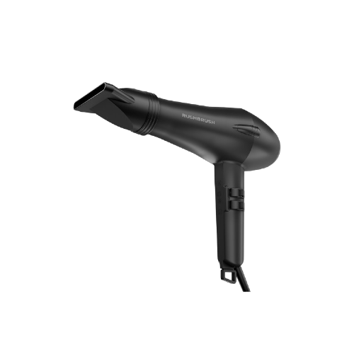 Rush Brush D3 Turbo Dryer, 3 Heat & 2 Speed - Black