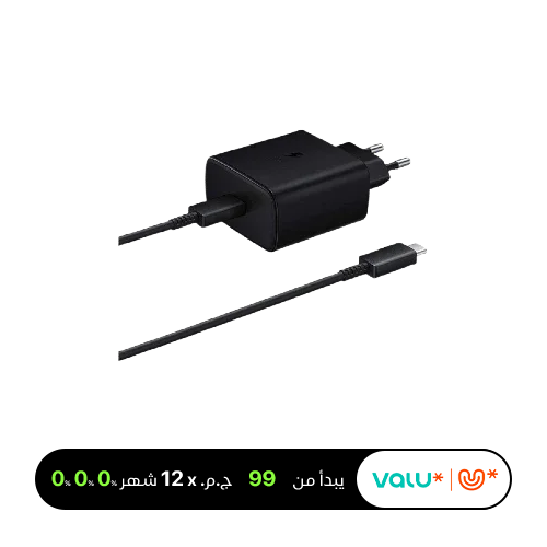 محول سامسونج سفر 45W شحن سريع للغاية USB Type-C إلى Type-C Cable 1.8m-Black (2 PIN)