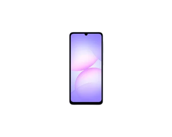 Samsung A07 6GB Ram 128 front view light violet
