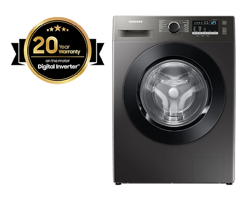 Samsung Front Load Washing Machine 8KG Full Automatic Inox WW80T4040CX1AS official warranty