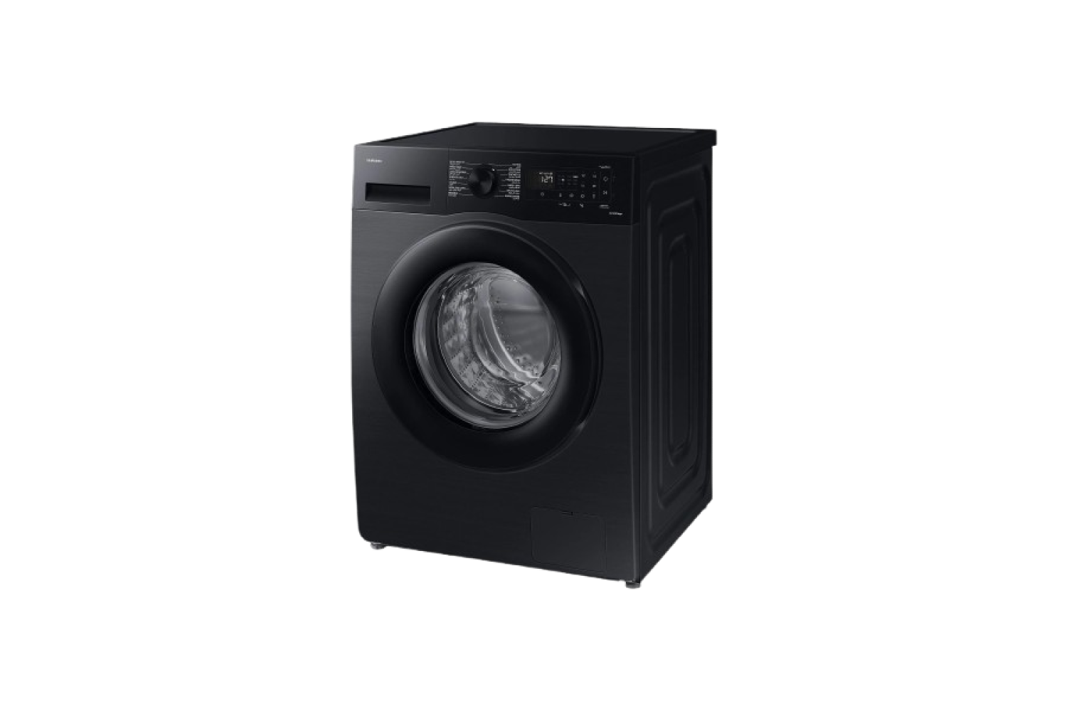 Samsung Front Load Washing Machine 9KG Black Caviar WW90CGC0EDABAS side view 1