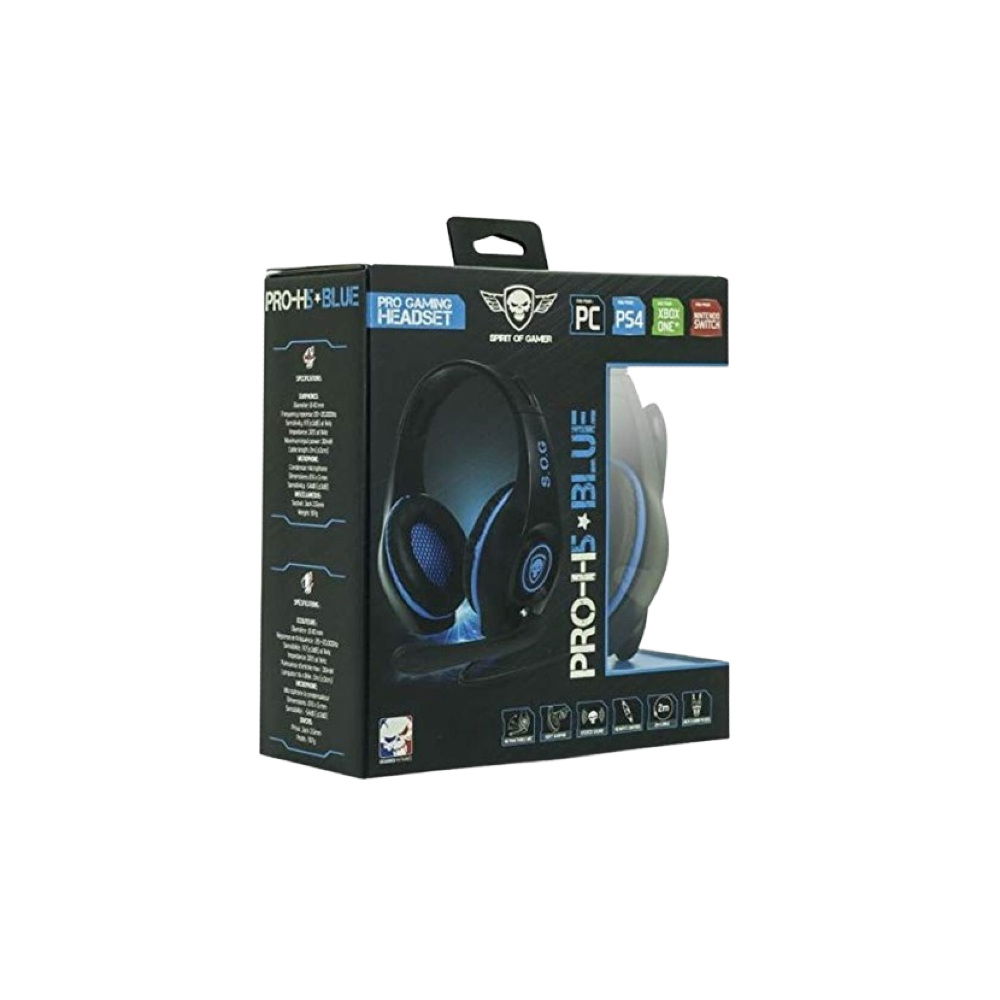 Spirit of Gamer PRO-H5 BLUE Edition PC/PS4/XBOX ONE Gaming Headset xprs 0