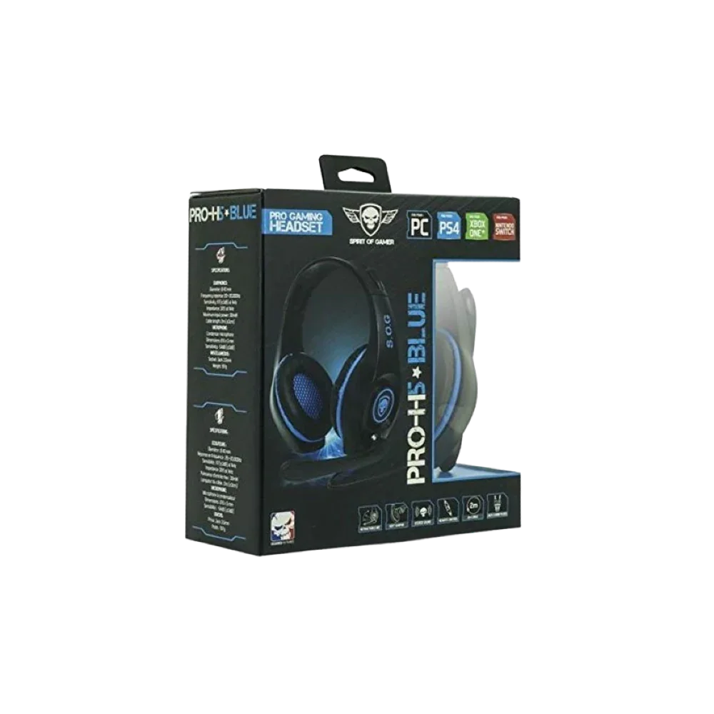 Spirit of Gamer PRO-H5 BLUE Edition PC/PS4/XBOX ONE Gaming Headset xprs 0