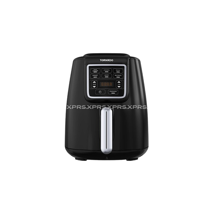 TORNADO Air Fryer 1550 Watt 4 Liter LED Display Black/Silver THF-1554D-XL-BS