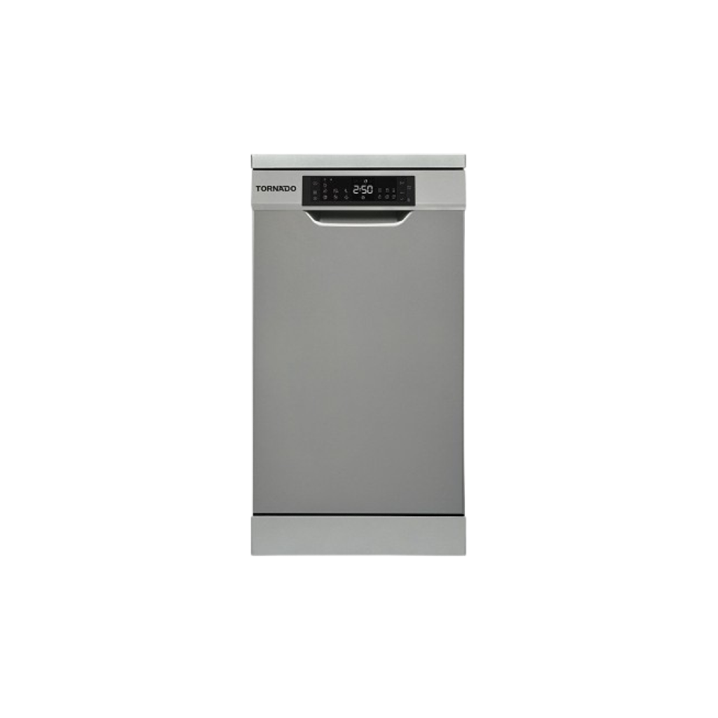 TORNADO Dishwasher 10 Person 45 cm Digital 7 programs Dark Silver TDV-FN107DDS