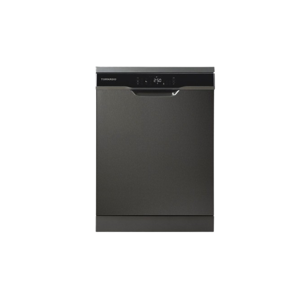 TORNADO Dishwasher 12 Person 60 cm Digital 8 Programs Dark Inox TDV-FN128CDX
