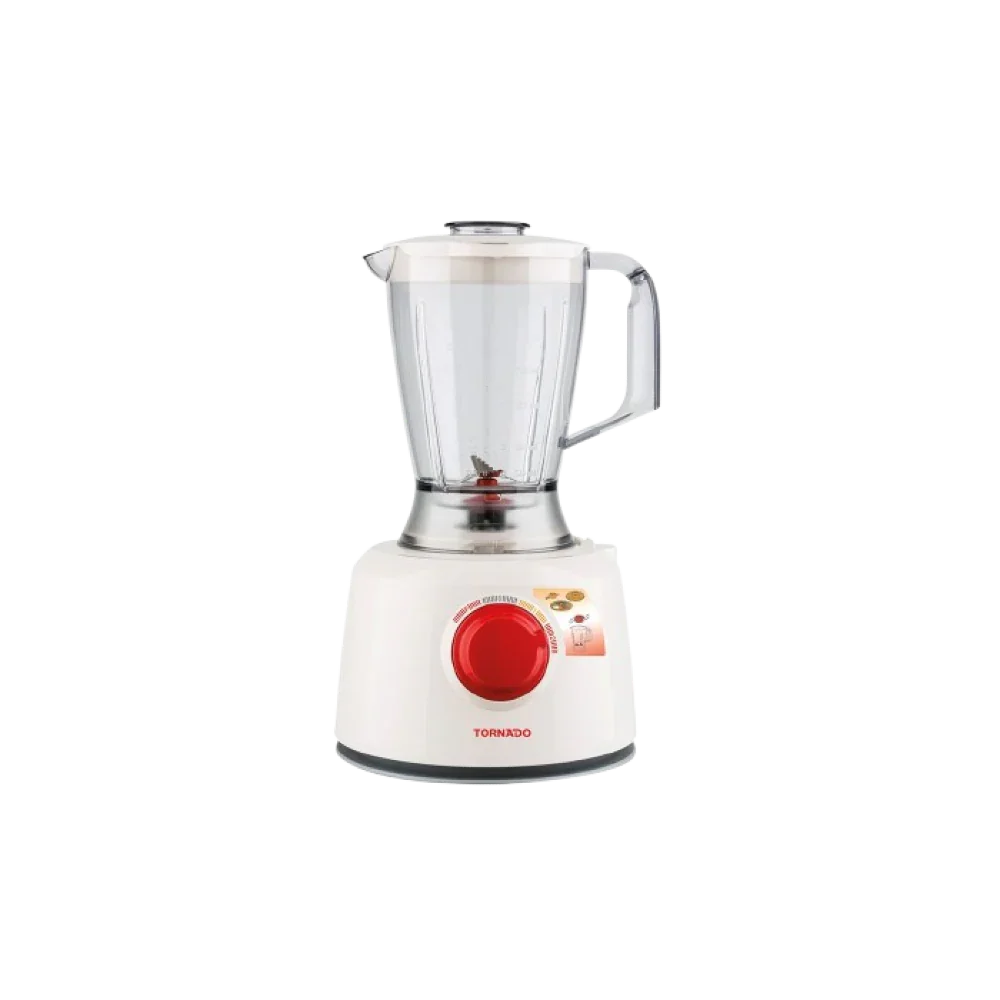 TORNADO Food Processor 1000-Watt 1.2 Liter Bowl 1 Liter Blender White TFP-1000CC xprs 2