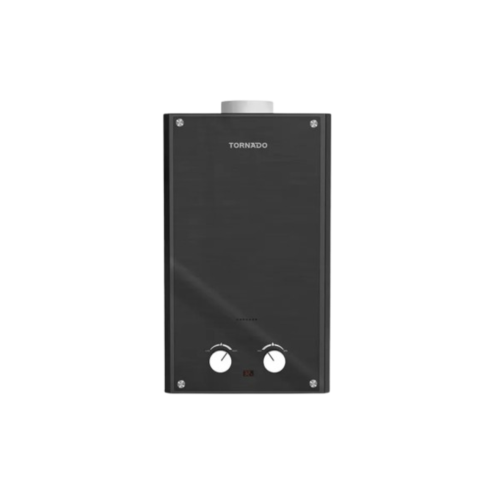 TORNADO Gas Water Heater 10 L Natural Gas Glass Black GHE-10MP-GB