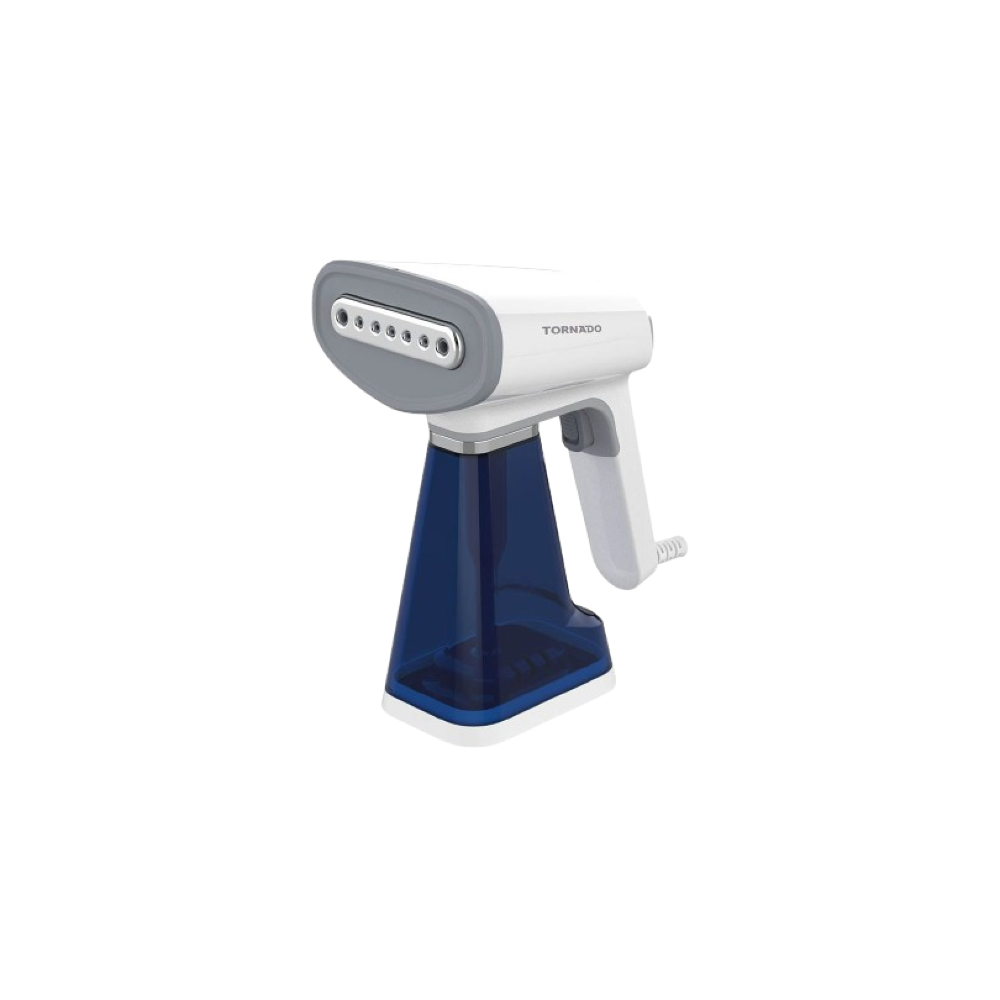 TORNADO Portable Steam Iron 1100-1300 Watt White x Blue TST-HS1300