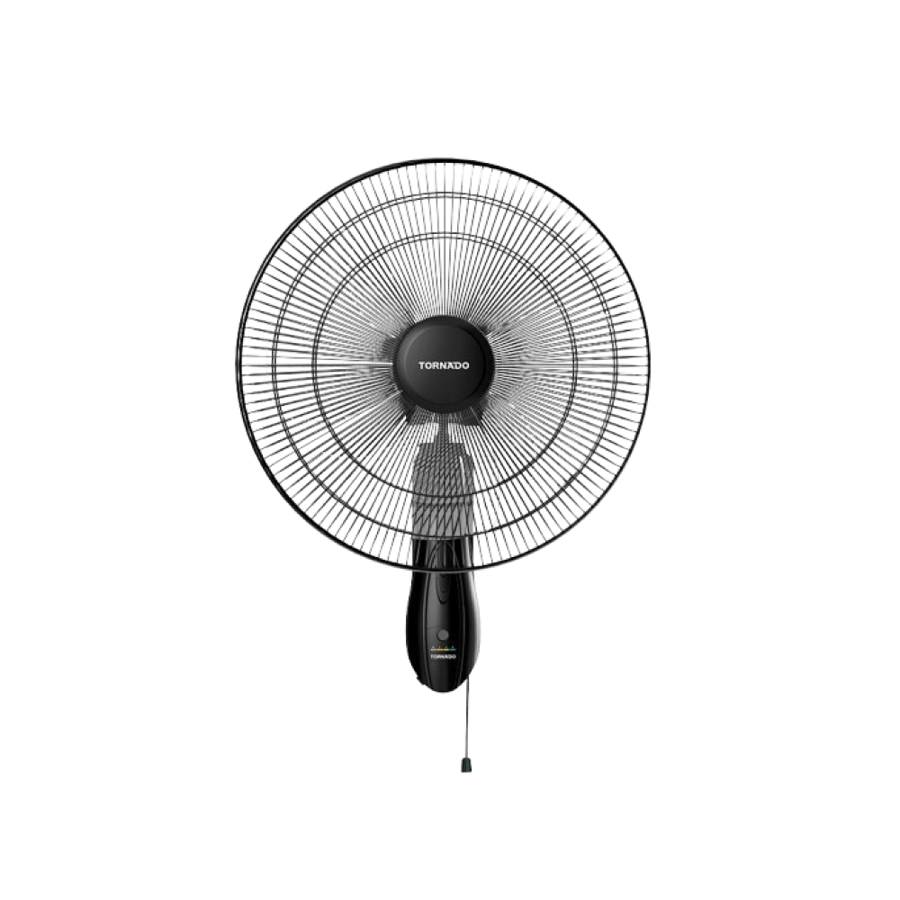 TORNADO Wall Fan 16 Inch 4 Blades Black TWF-16 xprs