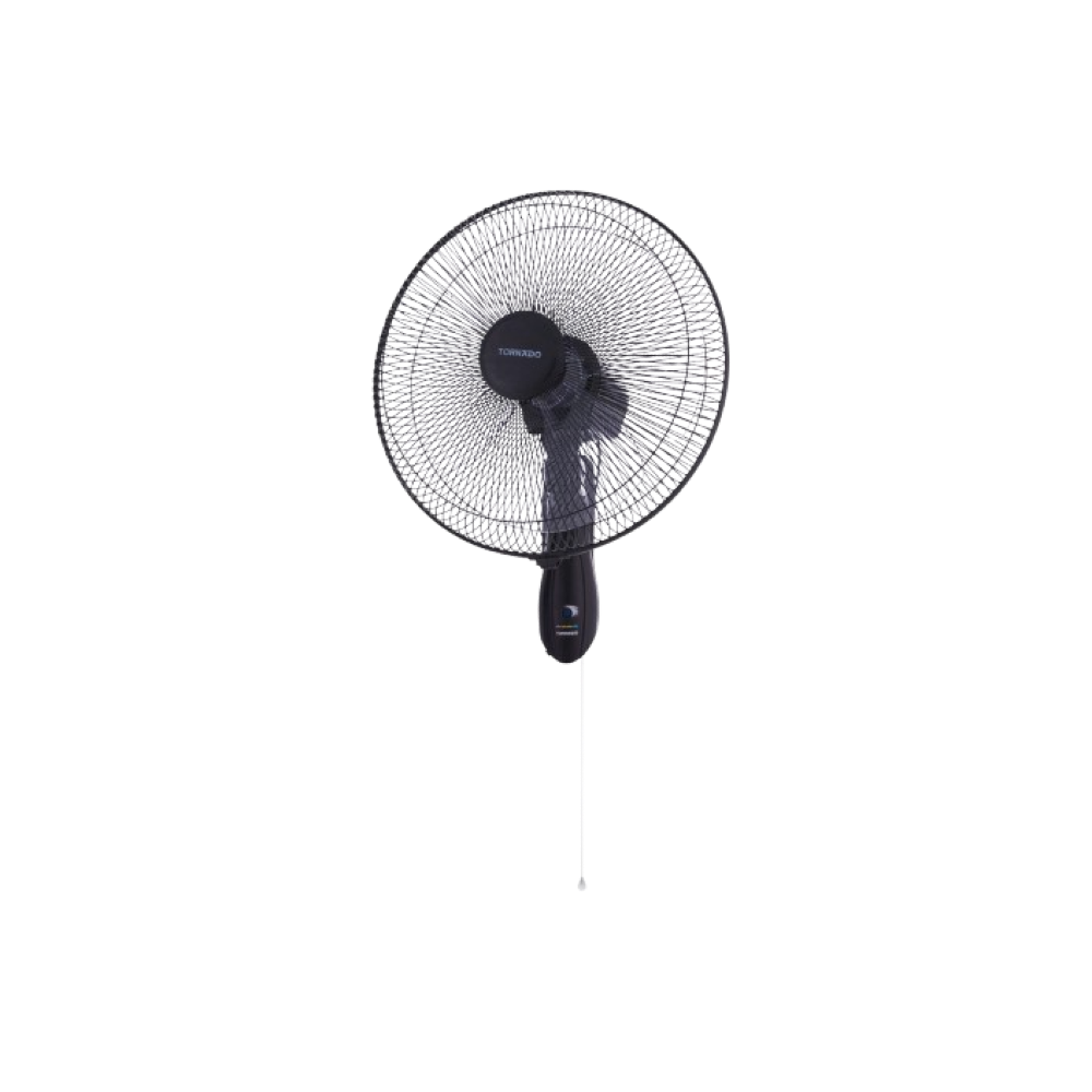 TORNADO Wall Fan 16 Inch 4 Blades Black TWF-16 xprs 0