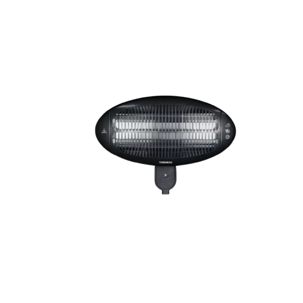 TORNADO Wall Mounted Halogen Heater 2000 Watt Black THH-2000W XPRS