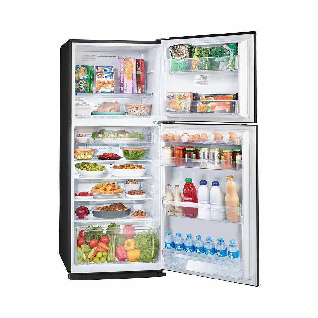 Tornado Refrigerator 355 Liter black with open door