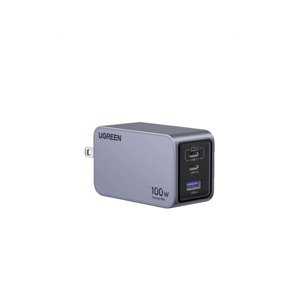 Ugreen Nexode Pro 100W 3-Port GaN Mini Fast Charger - Black