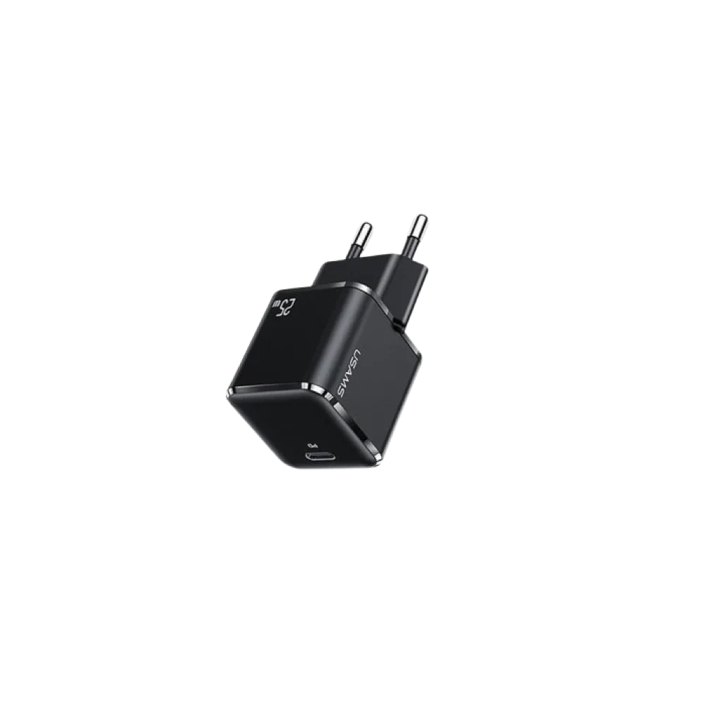 Usams 25W GaN Mini Fast Charger - Black xprs