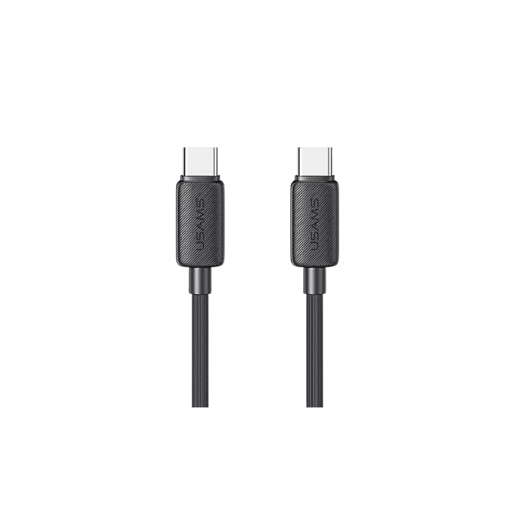 Usams 60W Strip Data Cable Type-C to Type-C 2M - Black