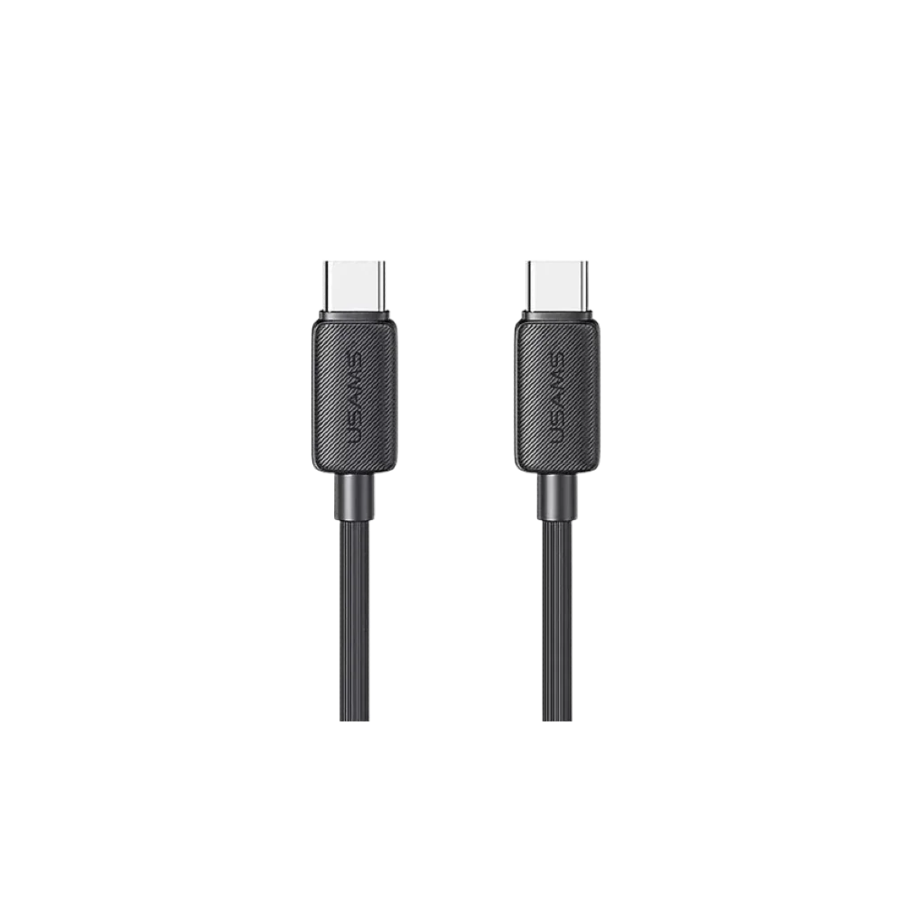 Usams 60W Strip Data Cable Type-C to Type-C 2M - Black